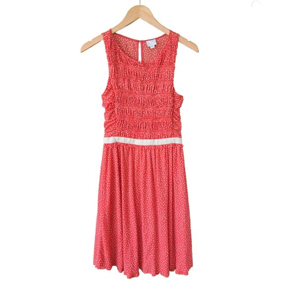 Anthropologie Postcard Retro Poppy Polka Dot Dress Size Small - Picture 9 of 11